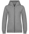 NS405 Native Spirit Kids Full Zip Hoodie moon grey heather colour image